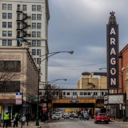 Uptown Chicago: A neighborhood full of charm a neighborhood street with a theater
