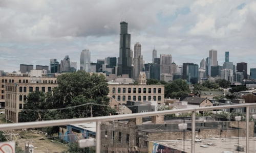 Chicago luxury apartment rooftop deck