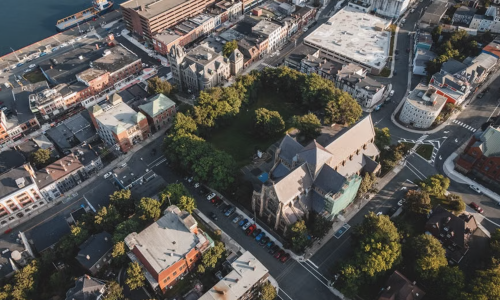 Historic urban neighborhood and commercial corridor