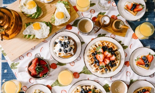 brunch spread