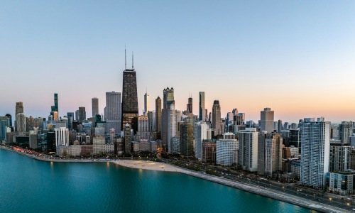 Chicago skyline - apartments for rent chicago il