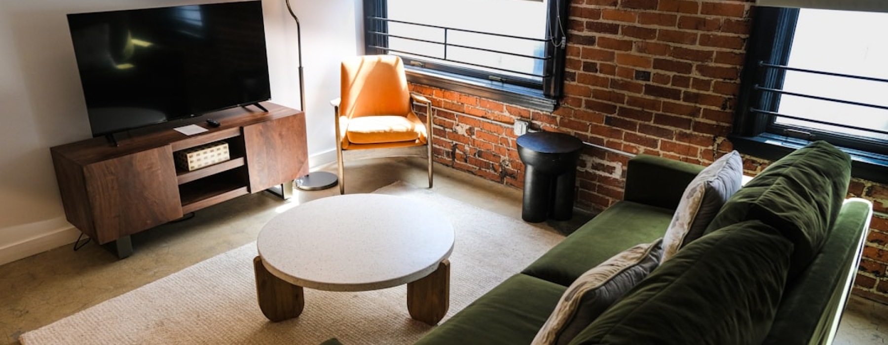 industrial apartment loft living room - industrial apartment