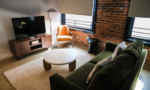 industrial apartment loft living room - industrial apartment